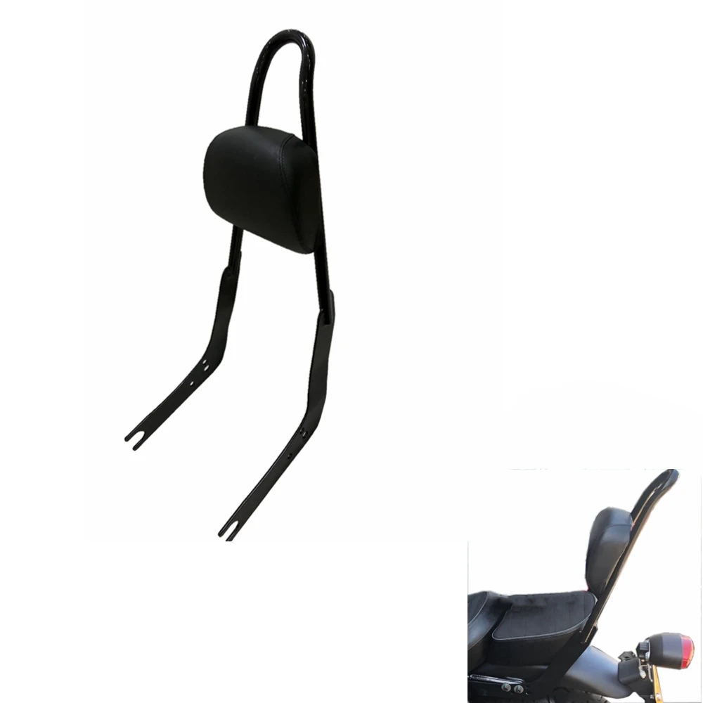 Motorcycle Black Passenger Backrest Sissy Bar Pad For Guzzi V9 2016-2019