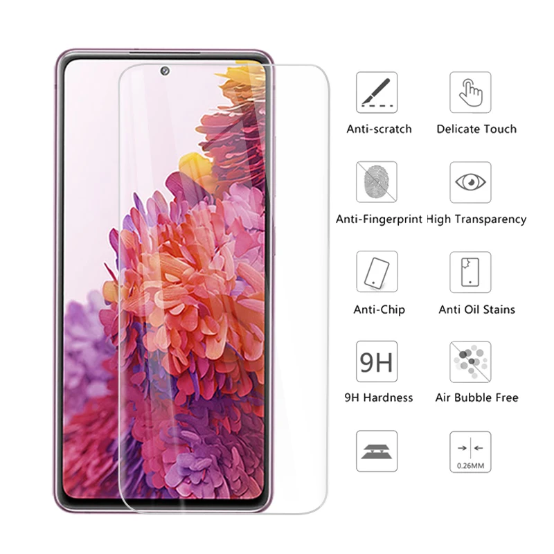 3 pçs vidro temperado para samsung galaxy s20 fe 4g 5g protetor de tela para samsung s20 fe samsun s20fe 4g 5g vidro protetor