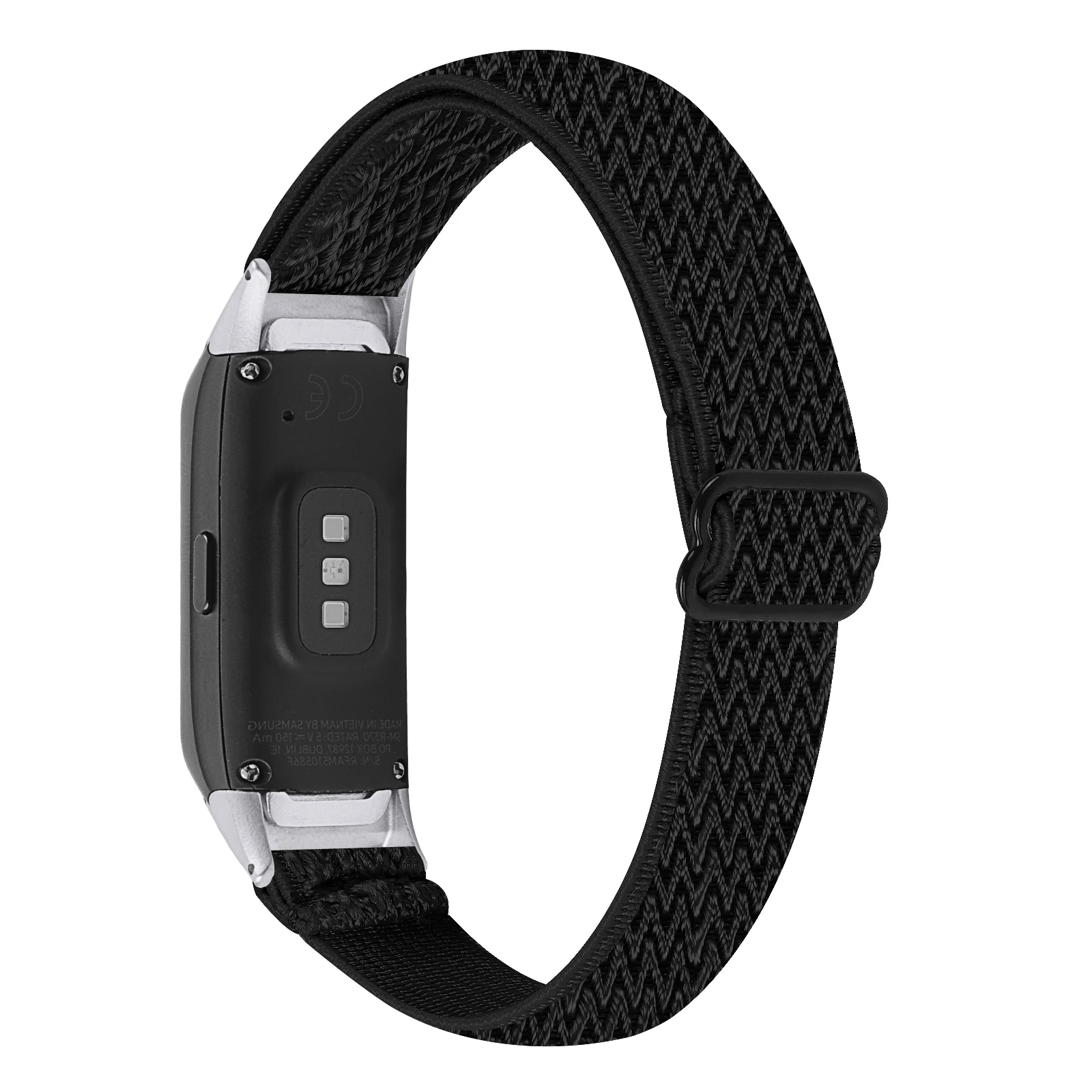 Tali Elastis Nilon untuk Samsung Galaxy Fit R370 Tali Gelang Kepang Dapat Diatur untuk Korea Gelang Samsung Galaxy Sm-r370