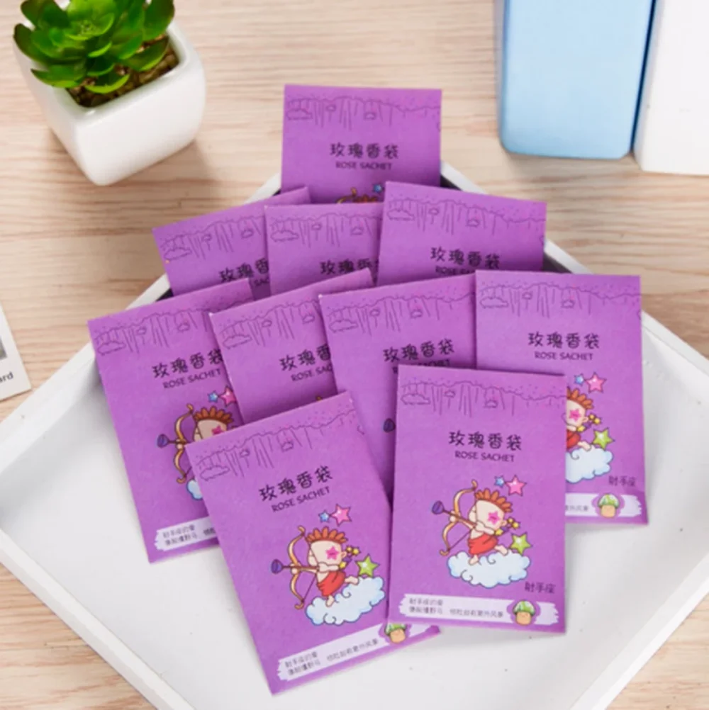 12 Kinds Smell Hanging Spice Sachets Aromatherapy Air Fresh Scent Bag Deodorant Mouldproof Insect Wardrobe Sachet Flower Perfume