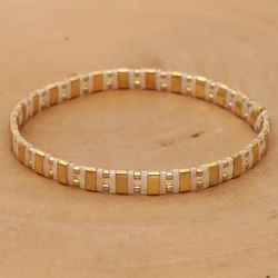 Go2boho Bracelet For Women Miyuki Gold Color Tila Beads Bracelets Femme Armband Trendy Jewelry Fashion Pulseras Mujer Accesorios