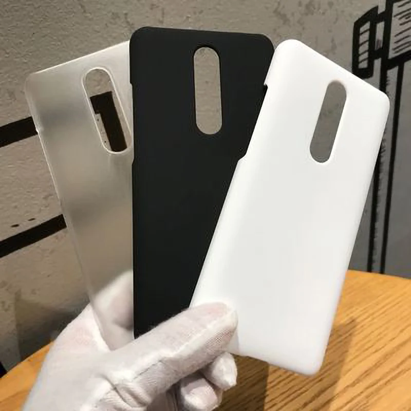 RK01 Ultra-Thin Frosted Solid Color Hard Shell Half Cover Protective Shell For Redmi Note 5/Note 6/Note 7/Note 8/Note 9/Note 10