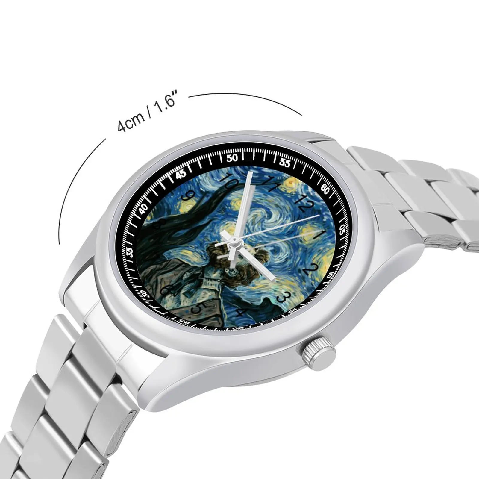 Van Gogh Starry Night Quartz Watch Exclusive Man Wrist Watch Design Steel Gym High Class Wristwatch