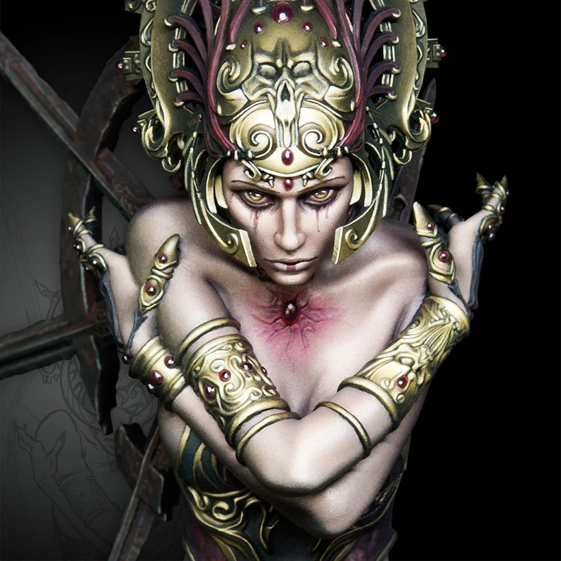 1/10 ANCIENT FANTASY WARRIOR BUST Resin figure Model kits Miniature gk Unassembly Unpainted