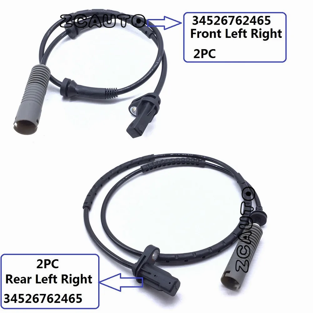 

Front Rear Left Right ABS Wheel Speed Sensor For BMW 1 3 Series E46 E81 E82 E88 E90 E91 E93 34526762465 34526762466