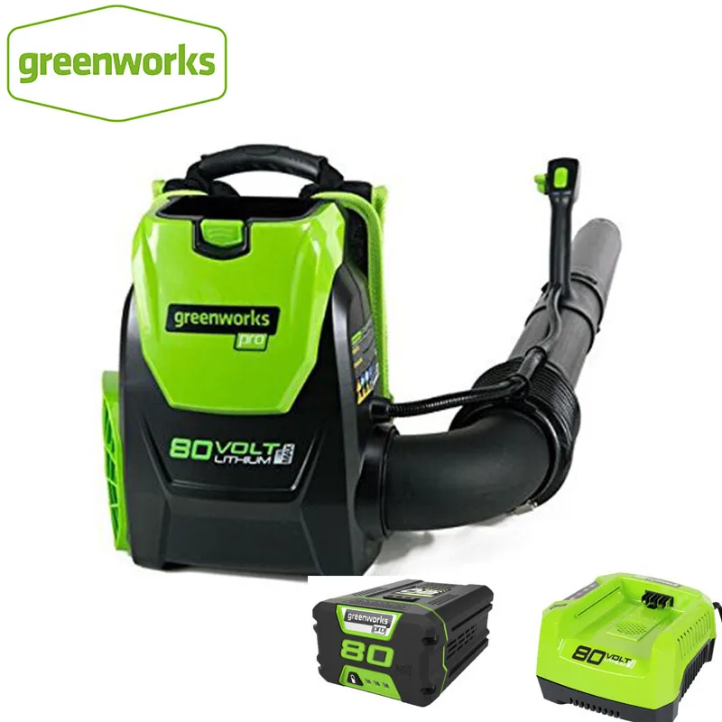 

Уличный садовый инструмент Greenworks Pro 80 в, 500 CFM DigiPro, беспроводное зарядное устройство для аккумуляторов 80 в, 5,0 Ач