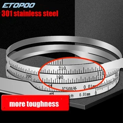 50-300-600-900-1200-1500mm Stainless Steel Precision Circumference Tape and Diameter Tape Periphery Circumference Taper PI Tape