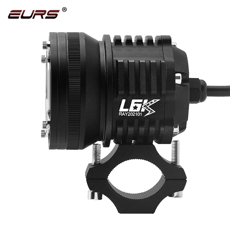 EURS L6K LED Motorcycle Headlight spotlight External Moto Led lamps DRL Accessories Spot Fog bulb led motorbike Headlamp 12-80V