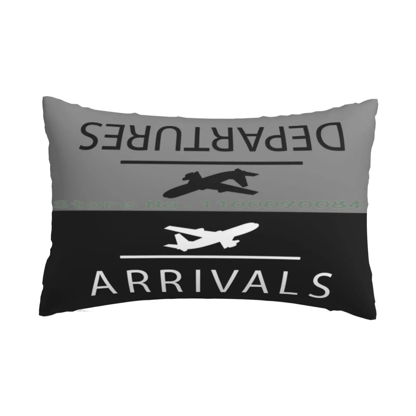 Arrivals And Departures-Designed Floor & Bath Mats ( Gray ) Pillow Case 20x30 50*75 Sofa Bedroom Tx Calista Arrivals And