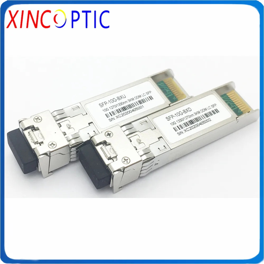 

10G Single Mode Fiber SM BIDI SFP+ 3Km 1270/1330nm DOM LC Connector Transceiver Strong Compatibility Mikrotik and Cisco