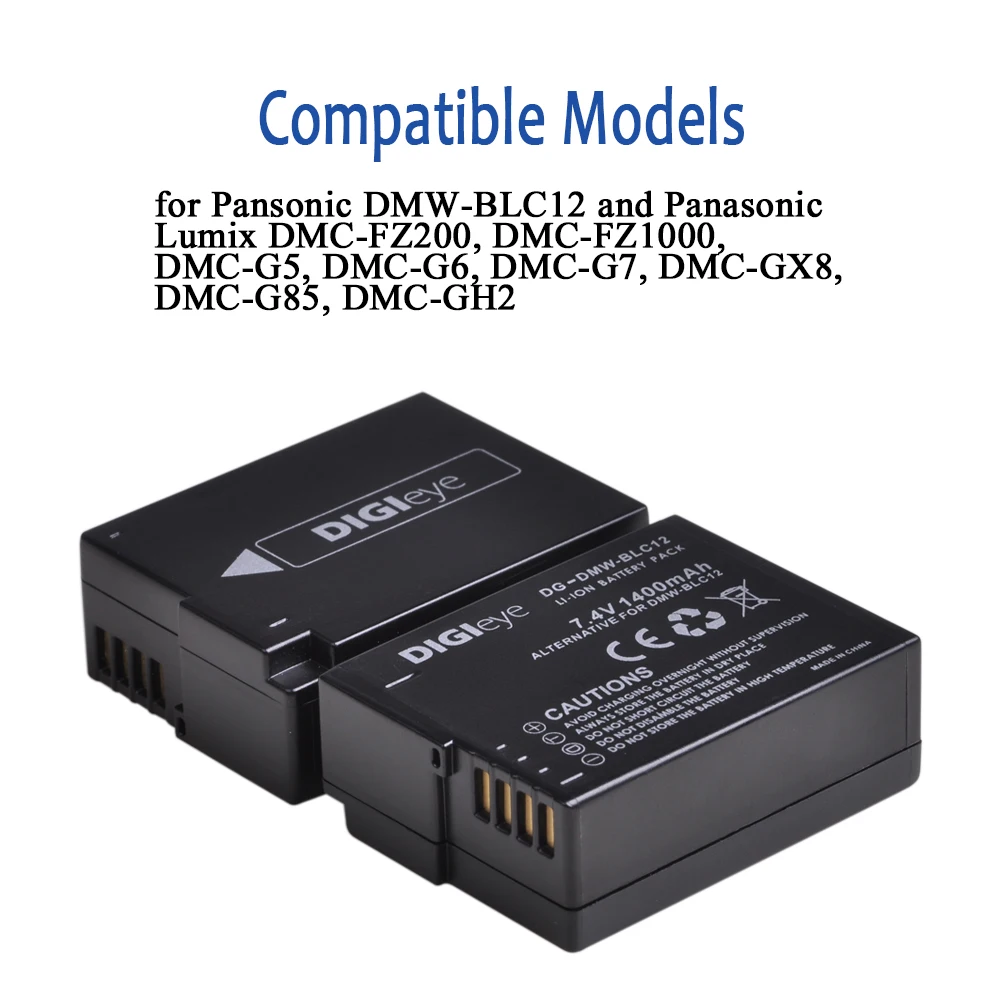 Caricabatterie DMW-BLC12 Compatibile Per Panasonic Lumix: Sicuro, Leggero E Compatto!