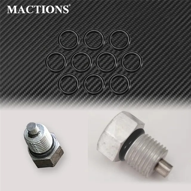Motorcycle 10PCS 11105 Sealing Ring Engine Transmission Twin Cam Oil Drain Plug O-Ring Black For Harley Touring Sportster Dyna Motorcycle 10PCS 11105 Sealing Ring Engine Transmission Twin Cam Oil Drain Plug O-Ring Black For Harley Touring Sportster Dyna