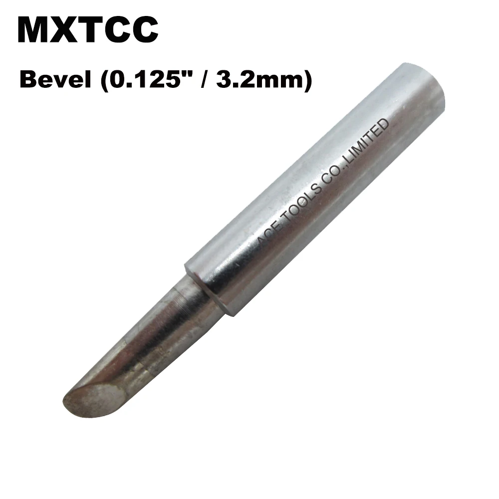 10 PCS MXTCC Soldering Tips Bevel 3.2mm Replacement Fit For WELLER WSD71 WSDT1 WP70 Station Iron Lead Free