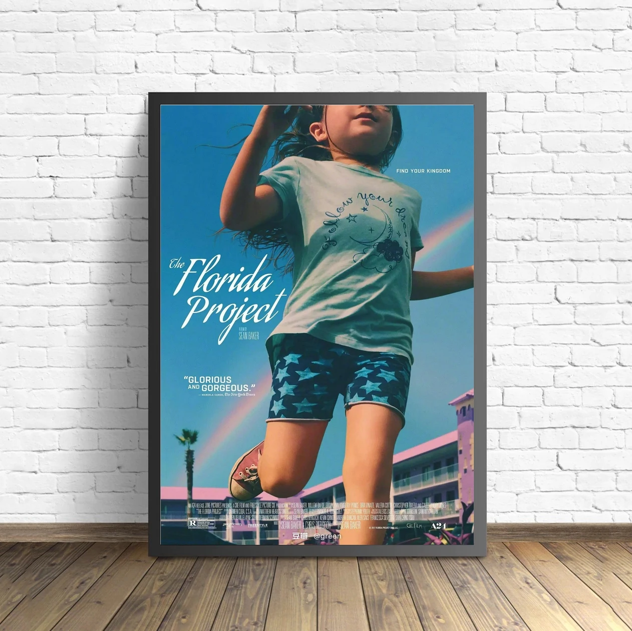 Póster de película The Florida Project, lienzo impreso, arte moderno, decoración del hogar para sala de estar (sin marco)