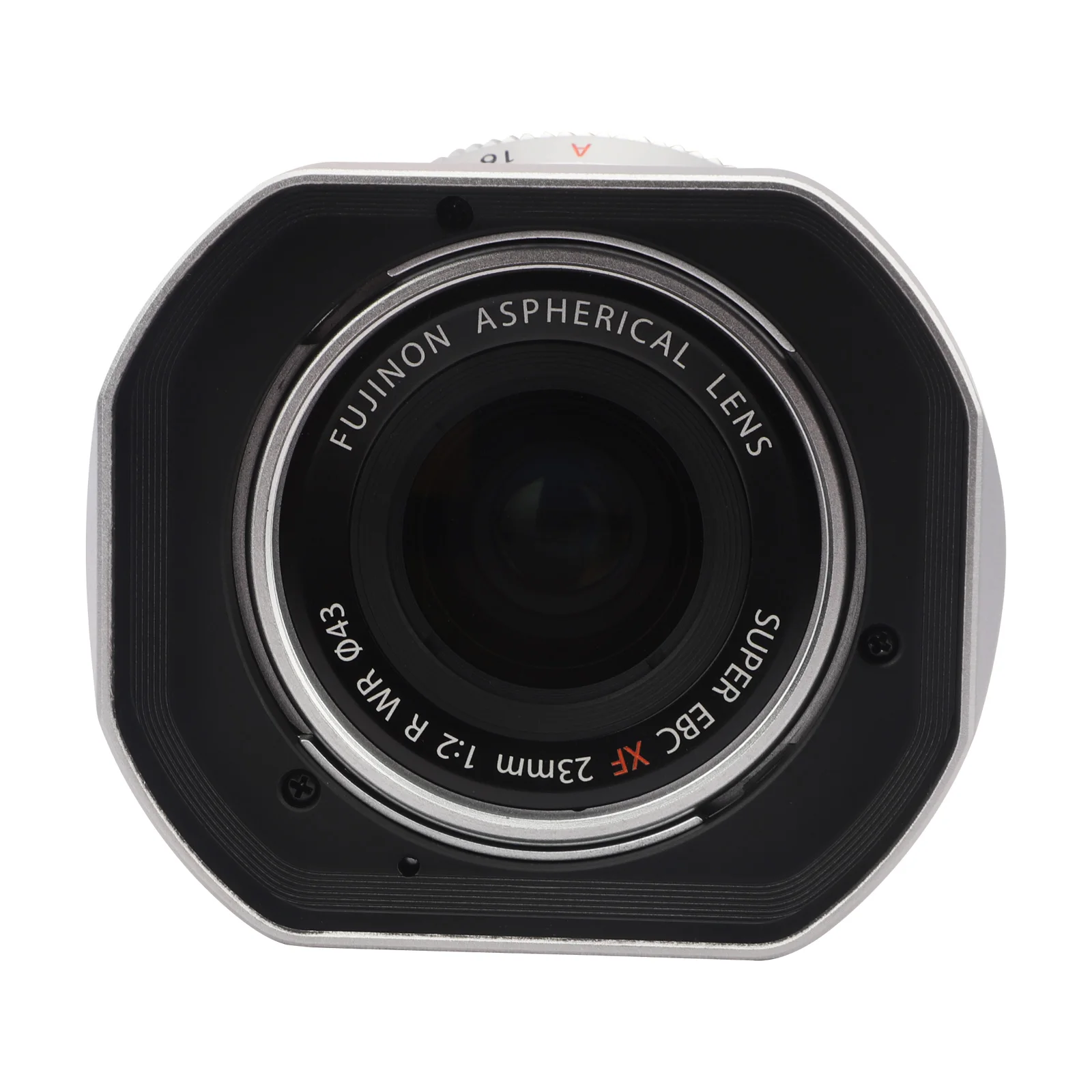 Il LH-X35NS con Cap-X35NS cappuccio in metallo Kit argento quadrato paraluce in metallo è progettato per obiettivo Fujifilm XC 35mm F2