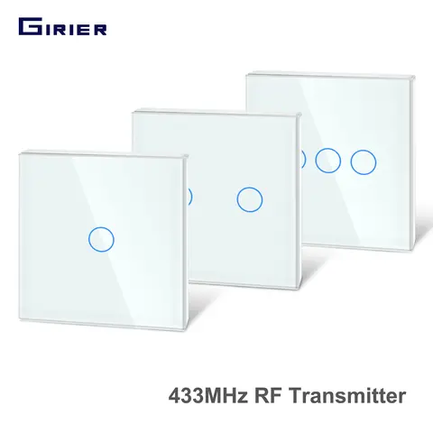 RF Remote Control 433MHz with Glass Panel GIRIER
