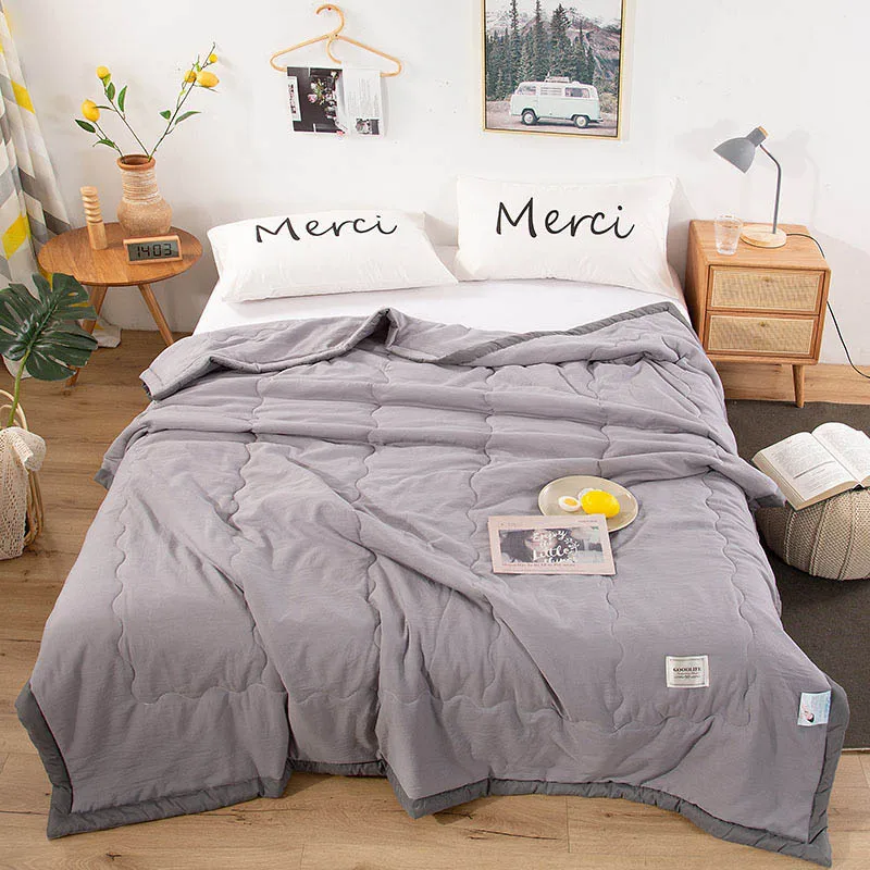 

Towel Quilt Blanket for Bed Summer Air Condition Thin Duvet Quilted Bedspread for Double Bed Coverlet Bed Cover Drop Shipping