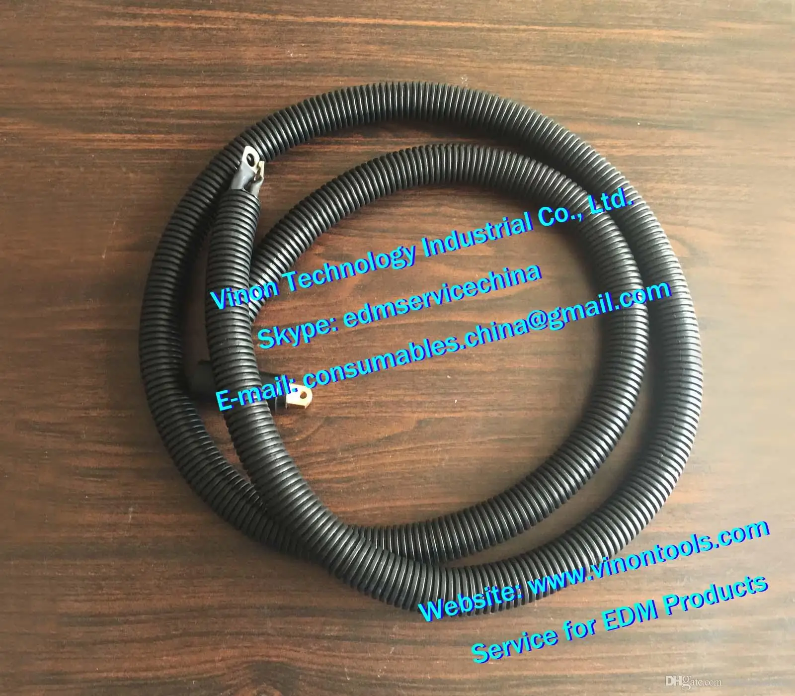 edm Upper Power Cable L=1450mm 204344650, EDM Twincable upper head 204.344.650,24.54.130 Power Supply Cable 1450, 434.465.0