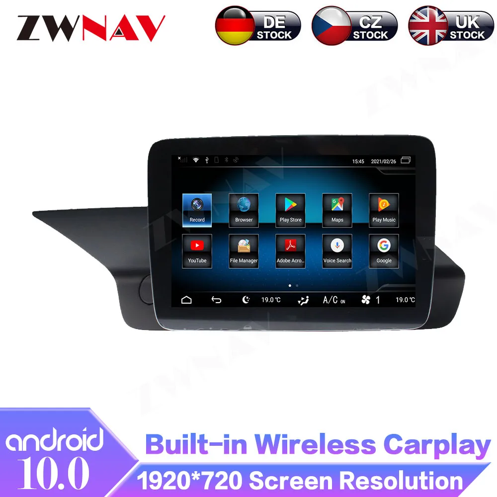 Android 10.0 8+128GB Car GPS Navigation For Benz E W212 2009 - 2012 Multimedia Player Radio 4G LTE DSP Carplay Auto ISP Screen