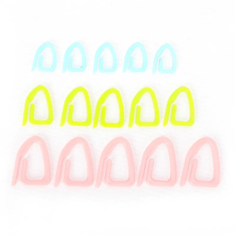 3 Sizes 15pcs Plastic Knitting Tools Locking Stitch Markers Crochet Latch Knitting Tools Needle Clip Hook DIY Sewing Craft Tools