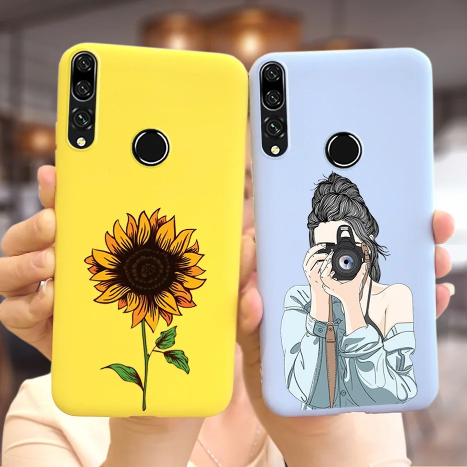 For Huawei Y9 Prime 2019 Case STK-L21 Popular Sunflower Cover For Huawei Y 9 Y9 Prime 2019 Phone Cases 6.59'' Soft Fundas Bumper