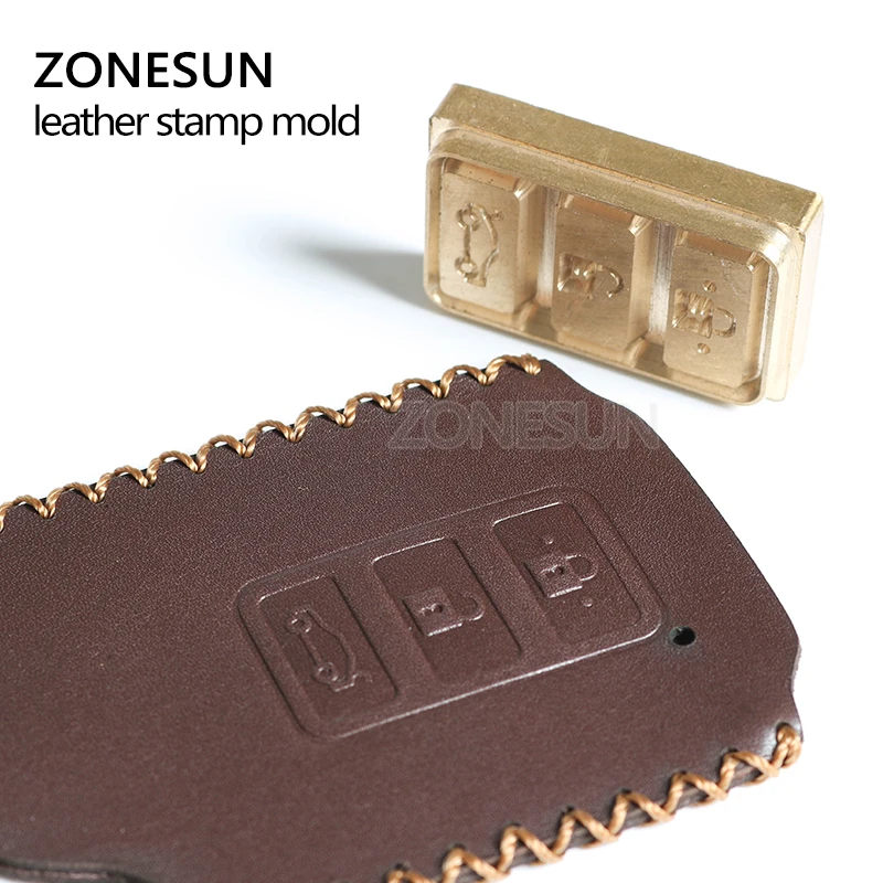 ZONESUN Custom Design Customize Hot Brass Stamp Iron Mold personal Logo Personalized Mold Heating Wood Leather cookie DIY gift