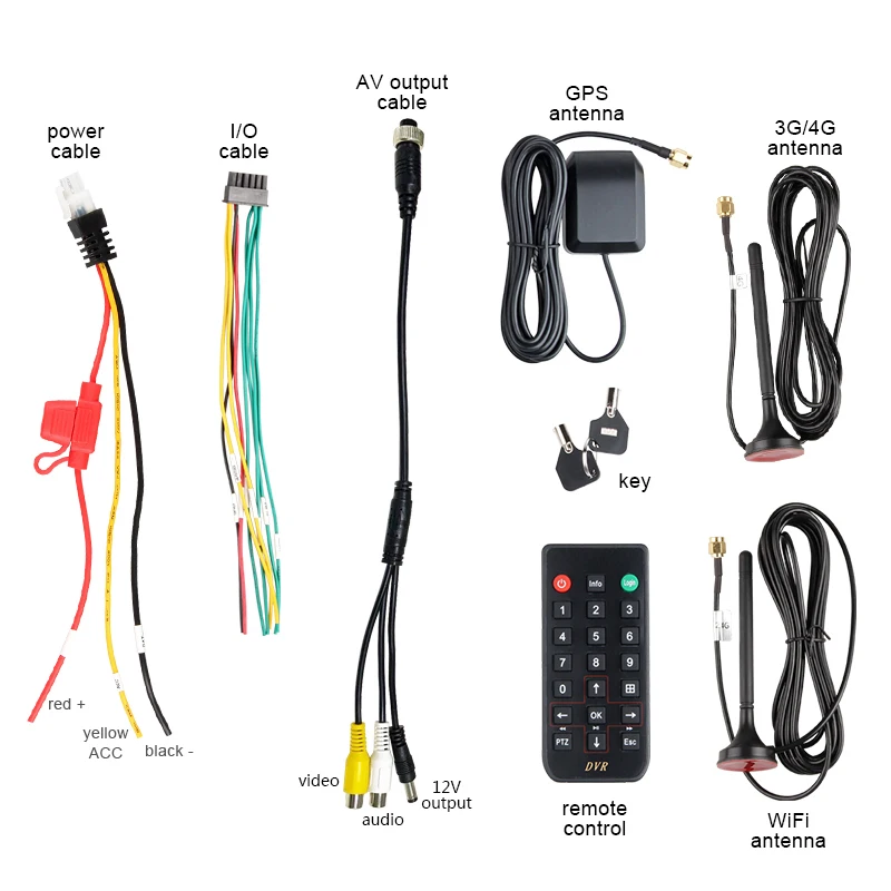 Sicurezza DVR per camion WiFi di rete 4G LTE, 4CH HDD MDVR 1080P Registratore di sorveglianza in tempo reale Posizionamento GPS per furgoni da taxi per autobus per auto