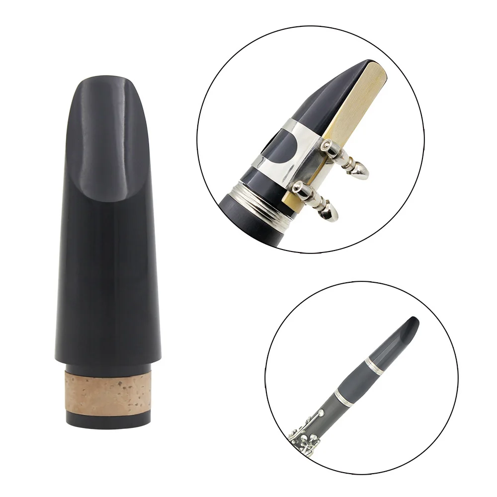 M MBAT Clarinet Mouthpiece Black ABS Clarinet Mouthpiece Professional Portable Woodwind Musical Instrument Accessories & Parts