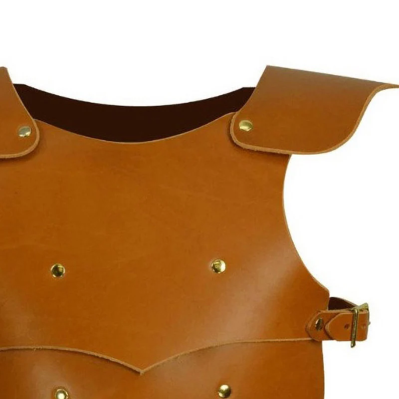 Kids Steampunk Pu Lederen Body Armor Voor Halloween Party Middeleeuwse Warrior Ridders Cosplay Kostuum Keltische Borstplaat Plackart