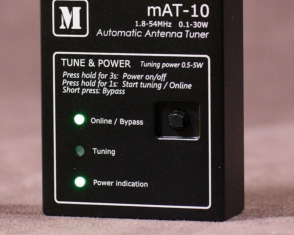 Latest version mAT-10 HF Automatic Antenna Tuner For YEASU FT-817 FT-818 QRP Transceiver 0.1-30W