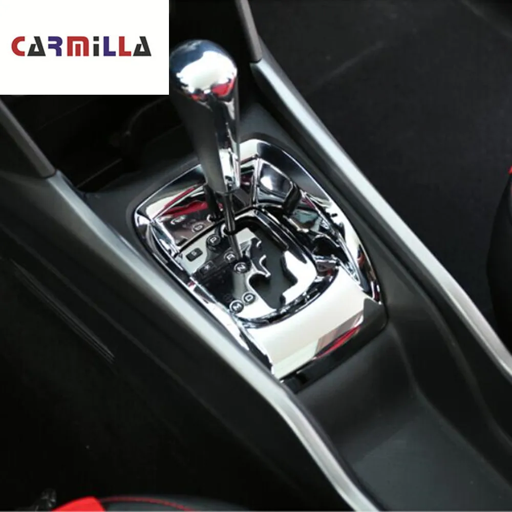 

Carmilla Шестерня Панель стикер Центр панель управления наклейка переключения передач декоративная рамка отделка для Peugeot 2008 2014 - 2019 AT