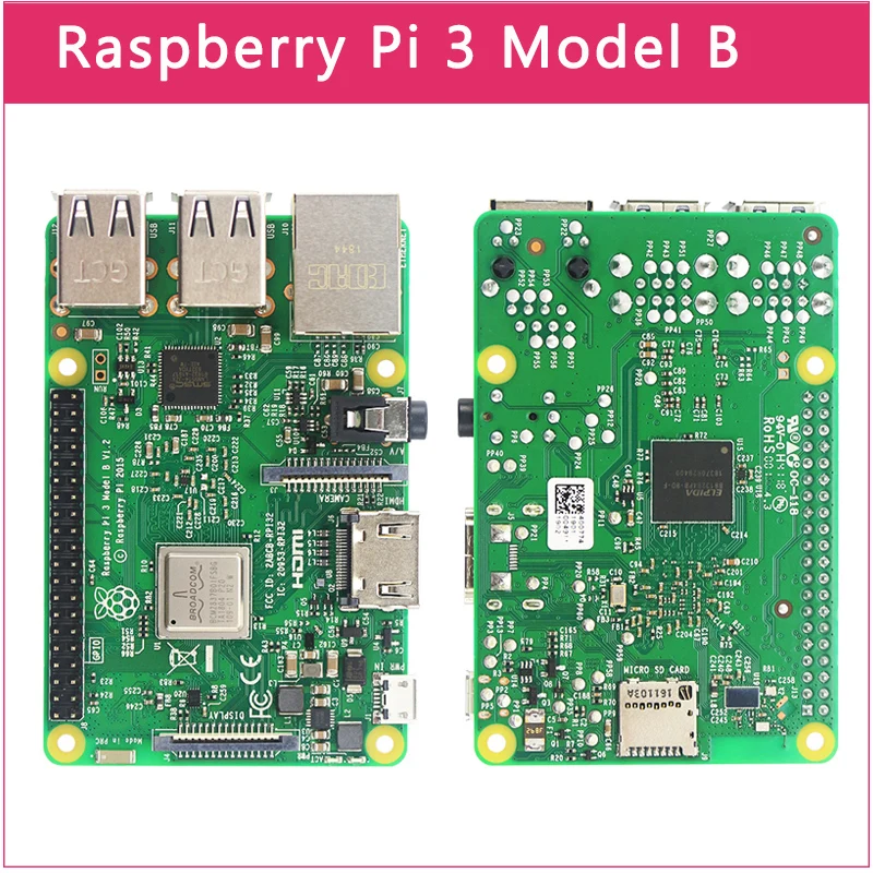 Raspberry 3 model b + board 1.4ghz 64-bit quad-core cpu com wifi e bluetooth