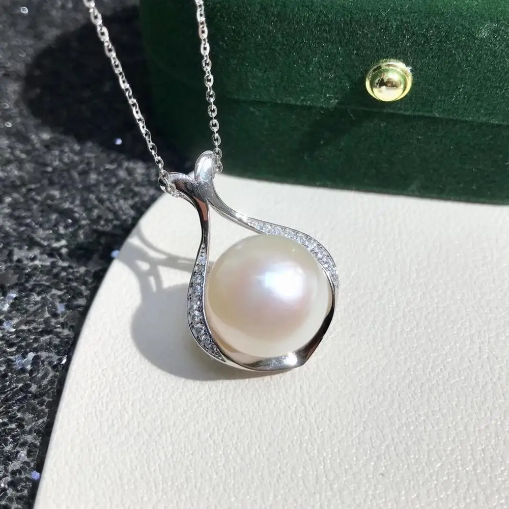 

Anniversary DIY Mount 925 Sterling Silver Pendant Base Settings Mountings Findings Parts for Pearl Crystal Jade Agate 5pcs/lot