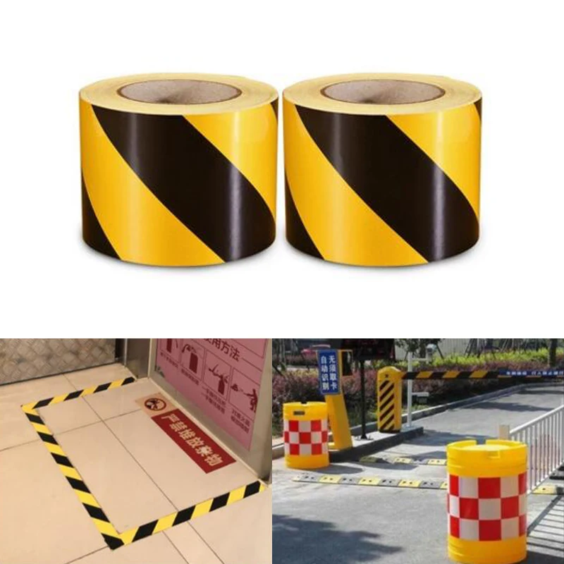 PVC Reflective Sticker Safety Mark Warning Tape Reflective Stickers For Works Safety