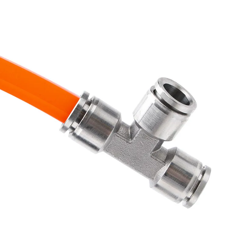 PU PV PE PY PZA SA PM 304 stainless steel metal pneumatic quick coupling 4 6 8 10 12 14 16mm push in air Hose connector