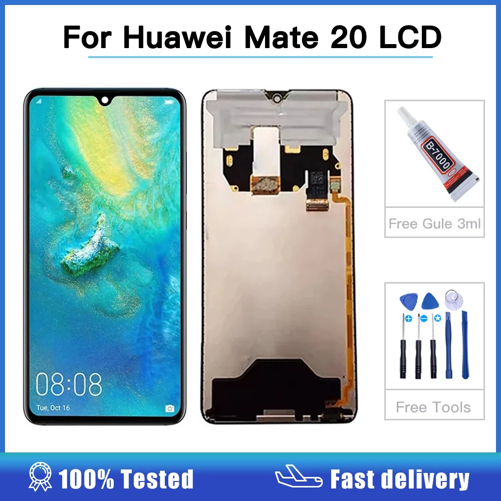 6.53 pouces d\'origine pour Huawei Mate 20 Mate20 HMA-AL00 HMA-L09 HMA-L29 HMA-TL00 LCD écran tactile Hébergements eur assemblée