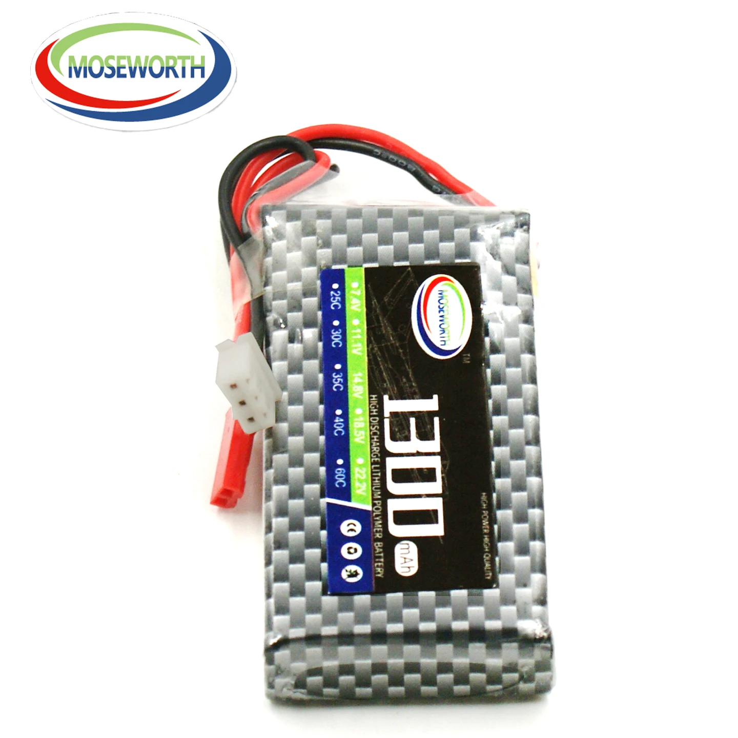 Moseworth  3S 11.1V RC Lipo Battery 1300mah 1500mah 1800mah 2200mah 3300mah 5200mah RC Battery With XT60 for RC Car Drone Boat