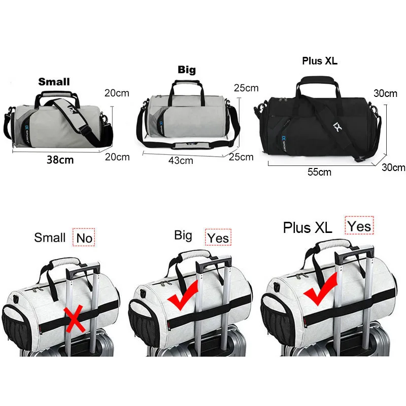 Men Gym Bag Dry Wet For Yoga Women Training Tas Travel Sac De Sport Outdoor Swim Women Shoes Fitness Weekender Shoulder Handbags