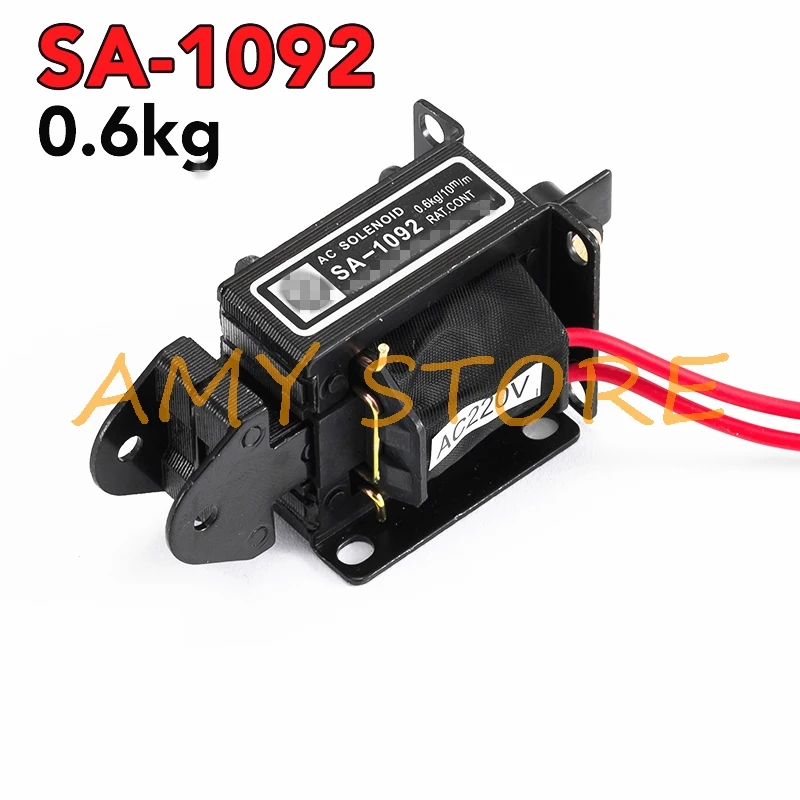 (MQ8) AC 220V 110V SA-1092 AC Tractive Magnet Solenoid Electromagnet Force 0.6Kg Stroke 10mm