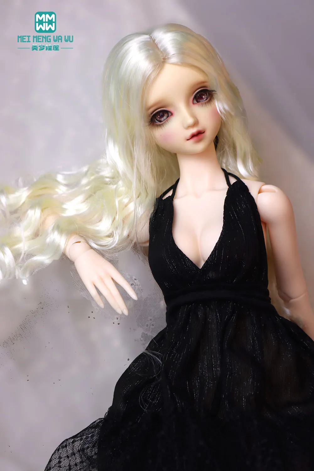 Vêtements de poupée BJD DD SD, poupée articulée, à la mode, robe dos nu, jupe à bretelles, cadeau pour fille, 1/3