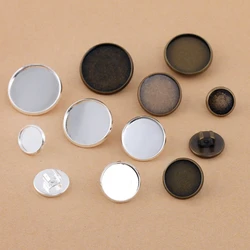 20pcs 10/12/14/16/18/20mm Cabochon Cameo Blank Base for DIY Headwear Headdress Hair Accessories Rubber Band Buckle