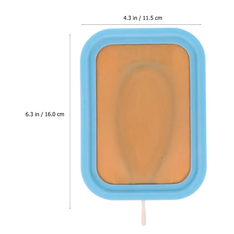 Venipuncture IV Injection Training Pad Silicone Human Skin Suture Training Model