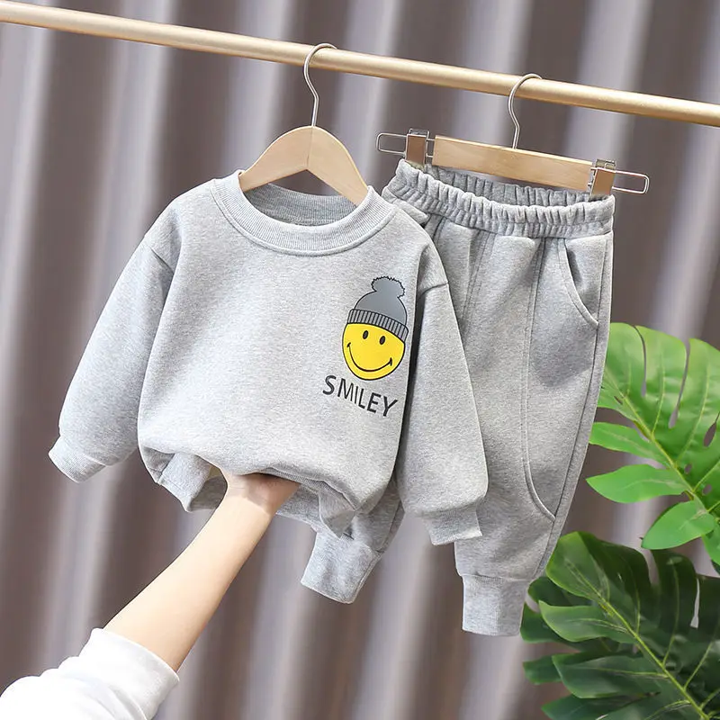 Autumn Children Clothes Kids Suit Spring Boys Cotton Pullover Sweatshirts + Pants 2Pcs Set Toddler Boy Tracksuit Sportswear