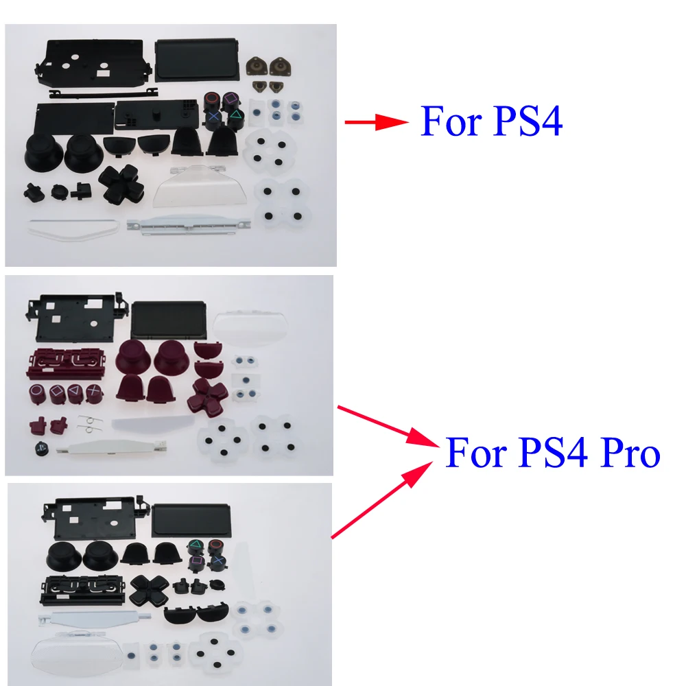 L1 R1 L2 R2 Trigger Buttons 3D Analog Joysticks Thumb Sticks Cap Conductive Rubber For PS4 / pro Controller Handle Accessorie