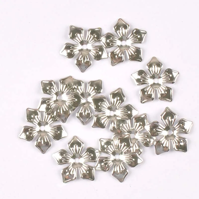 20Pcs 20Mm Goud/Zilver/Brons Bloem Connectors Filigraan Wraps Diy Sieraden Armband Bevindingen Decor Metal Craft gift Ykl0762-3