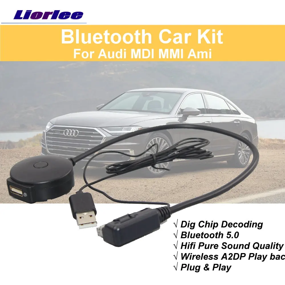 

Car Bluetooth Kit For Audi A1/A3/A4L/A5/A6L/A8/Q3 2010-2020 AMI MMI USB BT Music Interface Adapte Digital Wireless Decoder