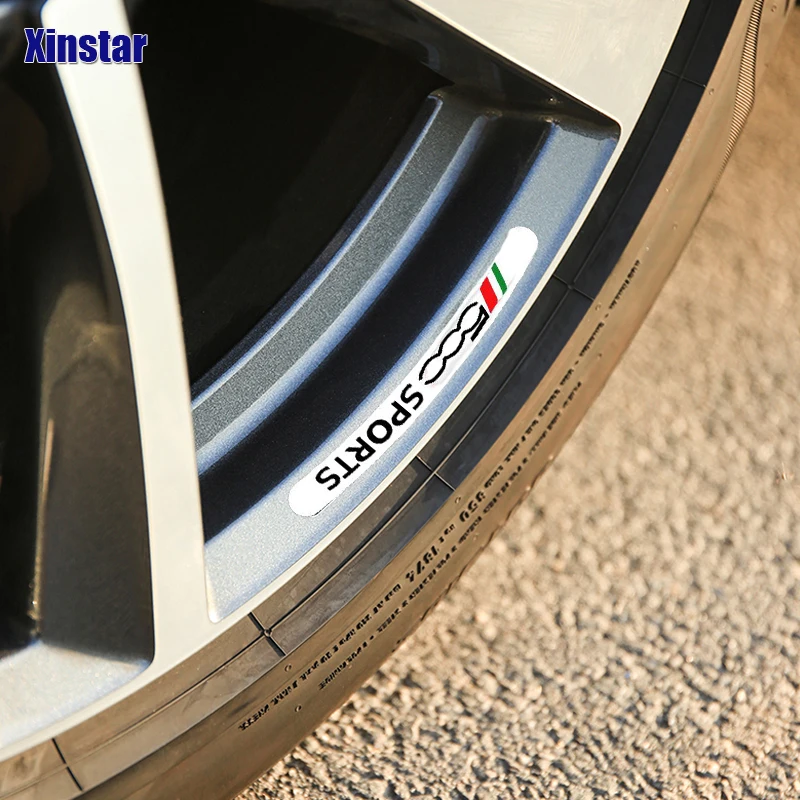 Car Rim Wheel Decal Sticker For Fiat 500L 500 500X