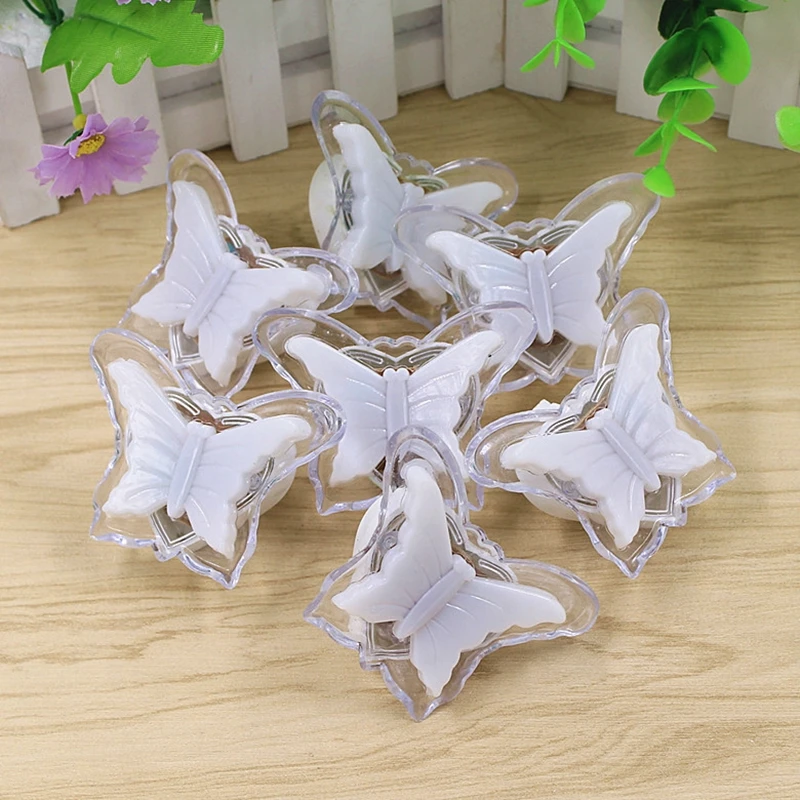 Plug-in LED Night Light Creative Butterfly Shape Lamp Romantic Socket Neon Lights for Children\'s Room Decoration