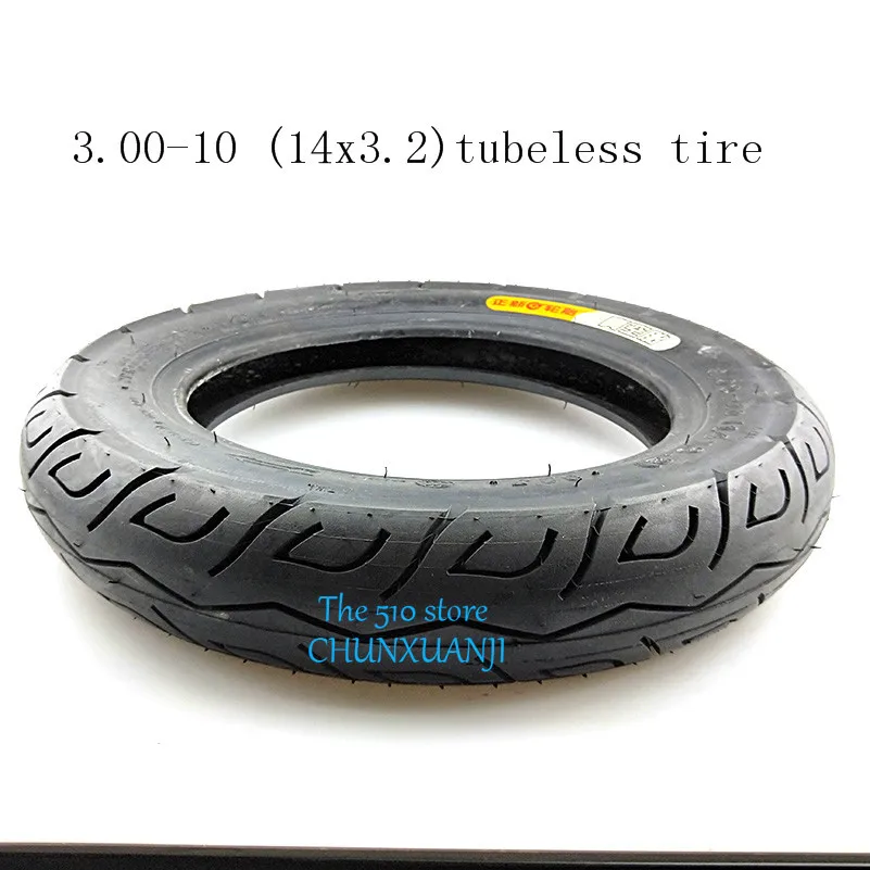 14x3.2 300-10 Explosion-proof CTS 14 inch Vacuum Tubeless Tire 3.00-10 / 14x3.2 fits Electric vehicle Electric Scooters e-Bike