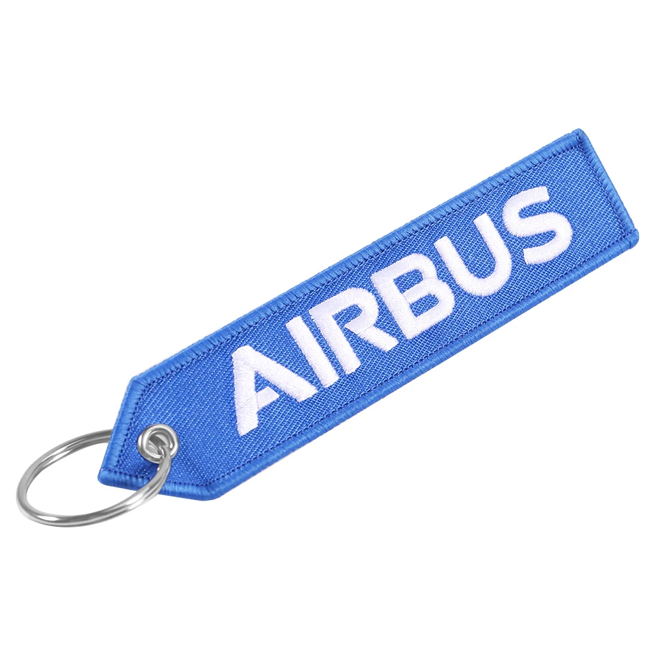 Airbus chaveiro chaveiro para presentes de aviação bordado carro chaveiro chaveiro tag lugguage llaveros motocicletas chaveiro